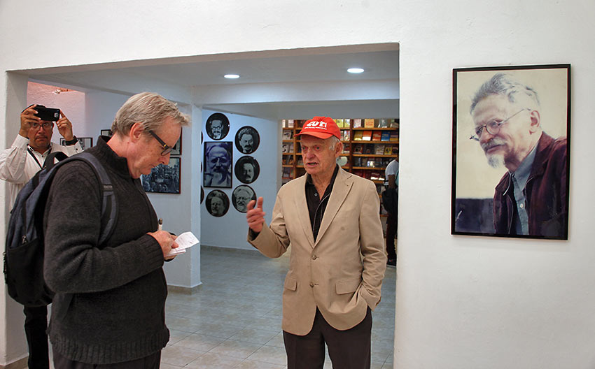 photo by Deb Roskamp Leon Trotsky’s grandson, Esteban Volkov, conducts a private tour.