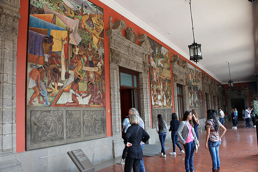 mural by Diego Rivera at the National Palace
