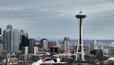 Space Needle and the Seattle skyline