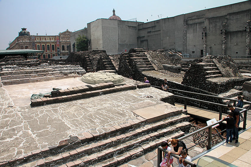 another view of the Templo Mayor Ruins