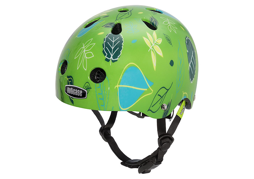 Little Nutty multi-sport street-styled helmet with no-pinch magnetic buckle