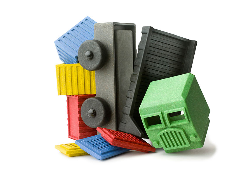 Luke’s Toy Factory Cargo Truck, a nine- part eco-friendly three-dimensional puzzle