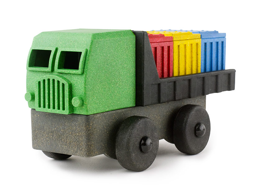 Luke’s Toy Factory Cargo Truck, a nine-part eco-friendly three-dimensional puzzle