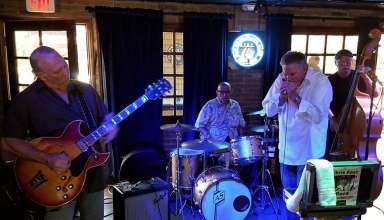 Chris Fast and his band performing