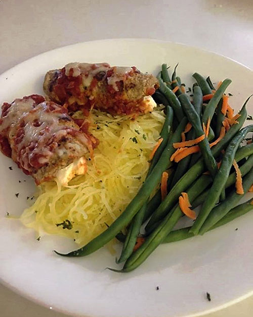 a dish at the Deerfield Health Retreat and Spa, East Stroudsburg, PA