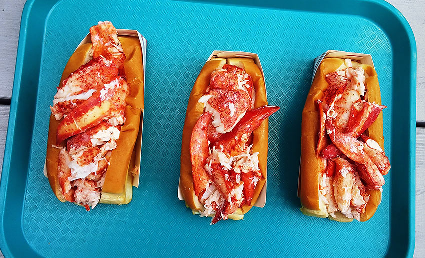 frosty lobster rolls at the Pine Tree Frosty, Rangeley, Maine