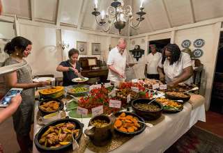 Wednesday night pig roast at the Hermitage Inn, Nevis Island