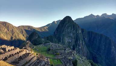 sunrise over Machu Picchu, Peru