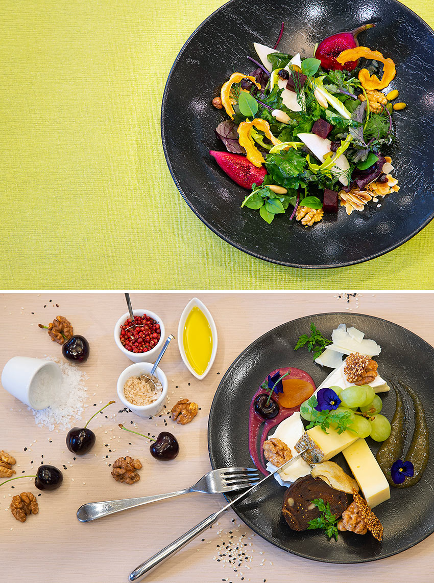 the cuisine at the Saffron