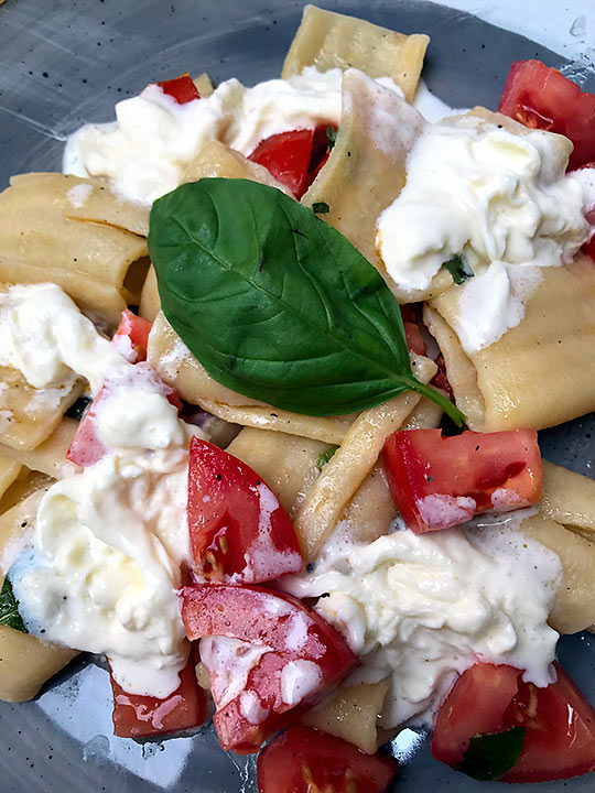 paccheri dish at Restaurante La Fiorentina