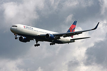 Delta airline taking off