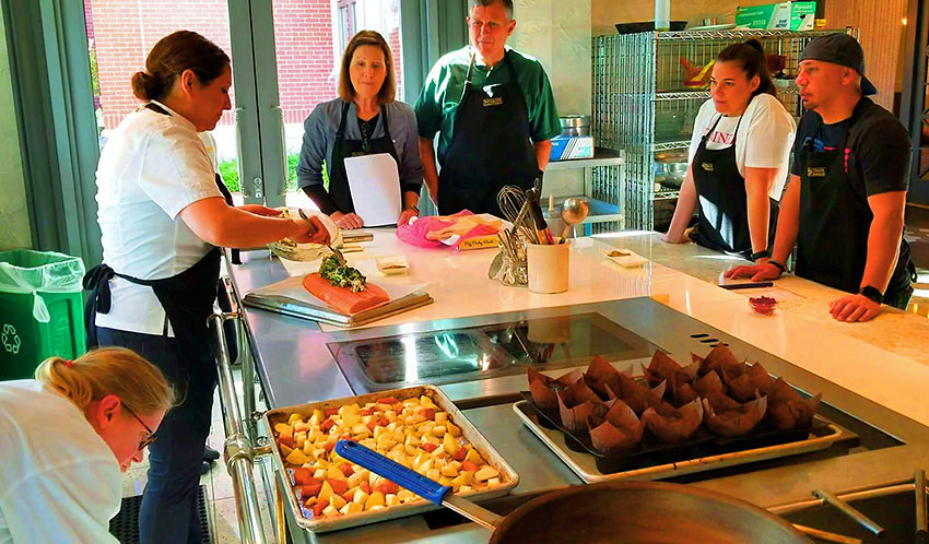 cooking class at the Four Seasons Hotel Westlake Village