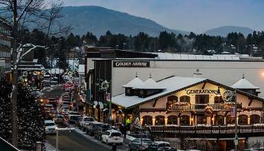 Lake Placid in winter