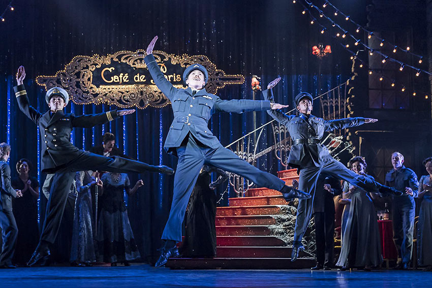 Andrew Monaghan (center) with the dance company