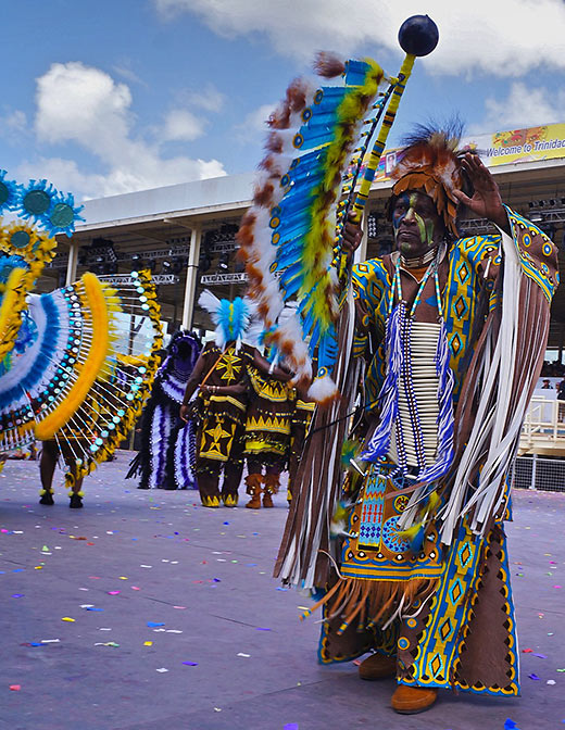 Trinidad and Tobago native in cultural attire
