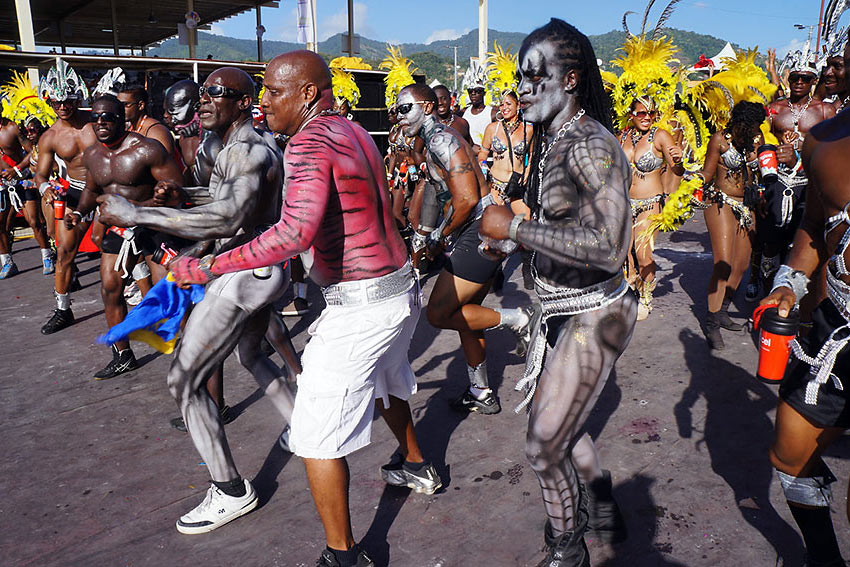 Trinidad & Tobago carnival dancers