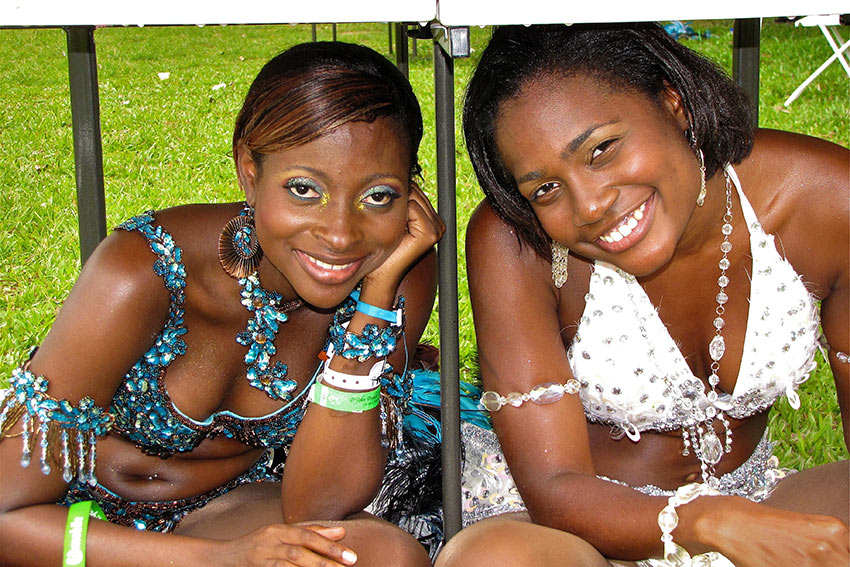 two young Trinidadian women