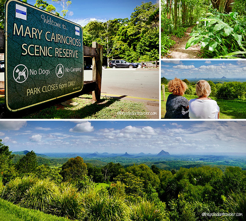 Mary Carincross Scenic Reserve showing the Glasshouse Mountains