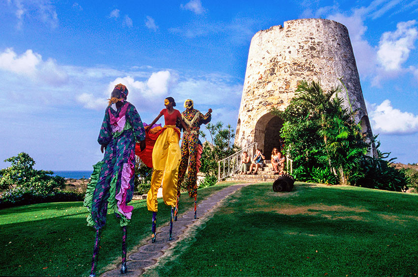 Jumbie dancers at the Sugar Mill, St. Croix