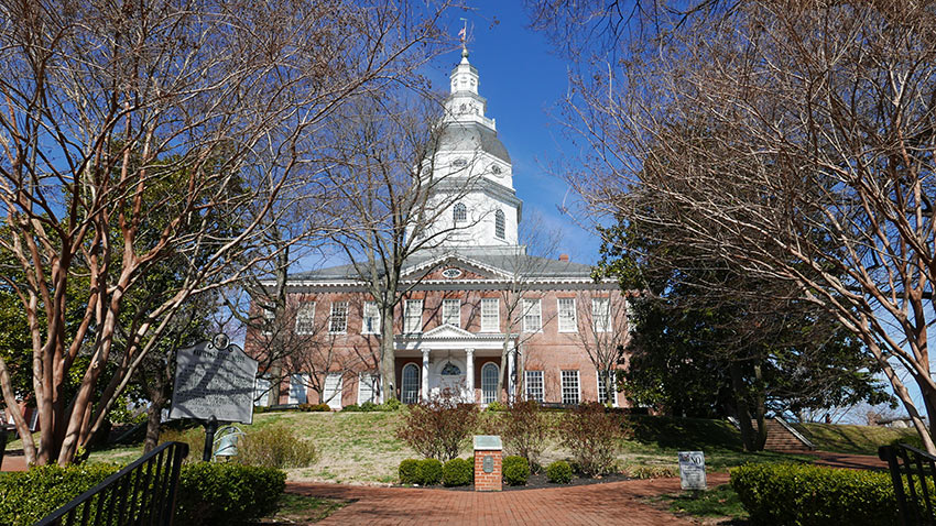 unfinished Maryland State House, Annapolis