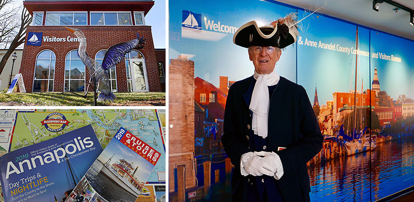 the Visitor’s Center on North St., Annapolis