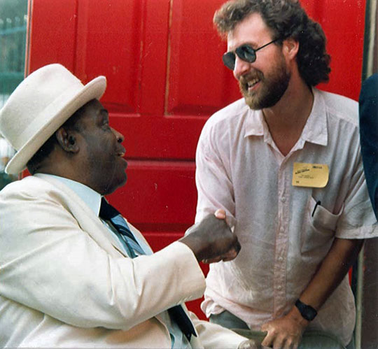 the writer with Willie Dixon