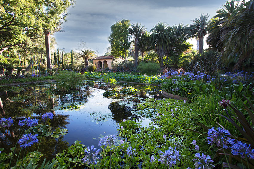the garden at Lotusland, Santa Barbara, CA