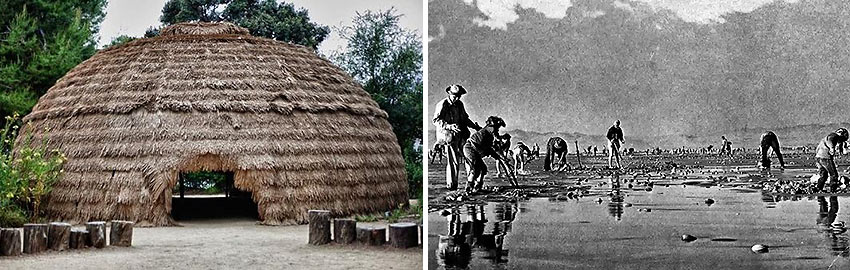 recreated Chumash dwelling and a Pismo clam dig