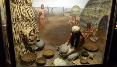 painting of the Santa Ynez Band of Chumash Indians