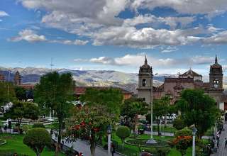 the Central Plaza of Ayacucho, Peru