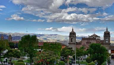 the Central Plaza of Ayacucho, Peru