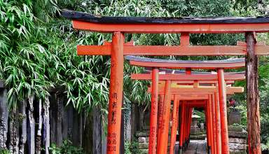 Japanese temple entrance