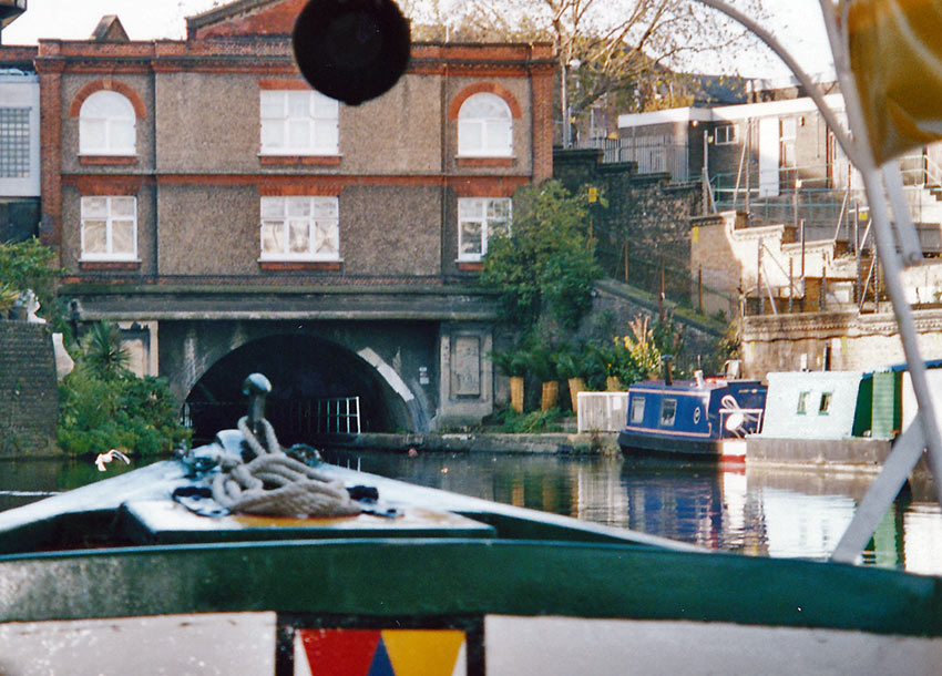 entrance to tunnel on canal cruise with Jason's Trip