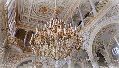 chandelier at the State Hermitage Museum, St. Petersburg