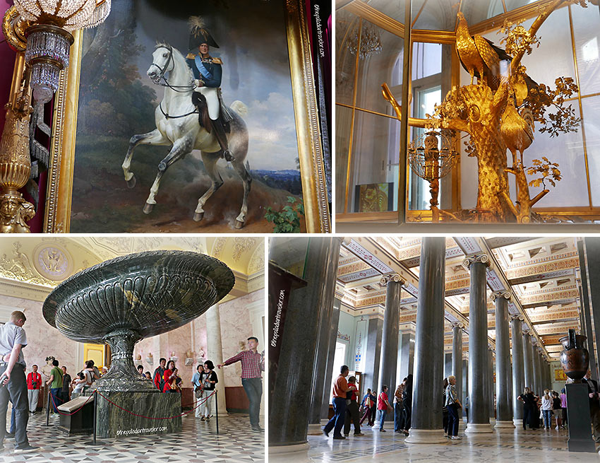 artifacts and art works at the Hermitage
