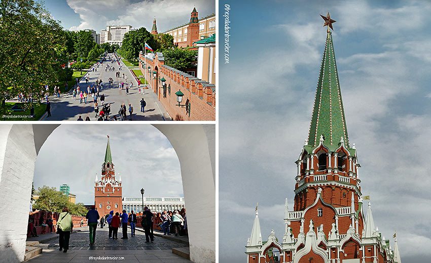 Trinity Tower and Alexander Park, the Kremlin,