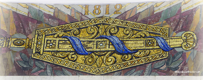 mosaic at the Moscow Metro subway