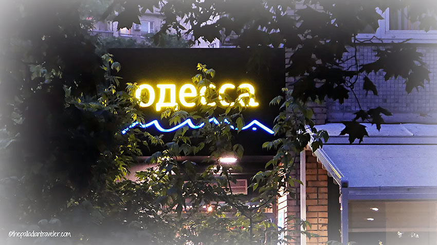 Odessa Mama restaurant sign