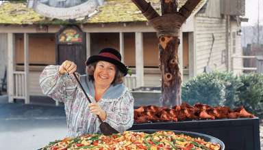 cooking with the Succotash skillet, Silver Dollar City