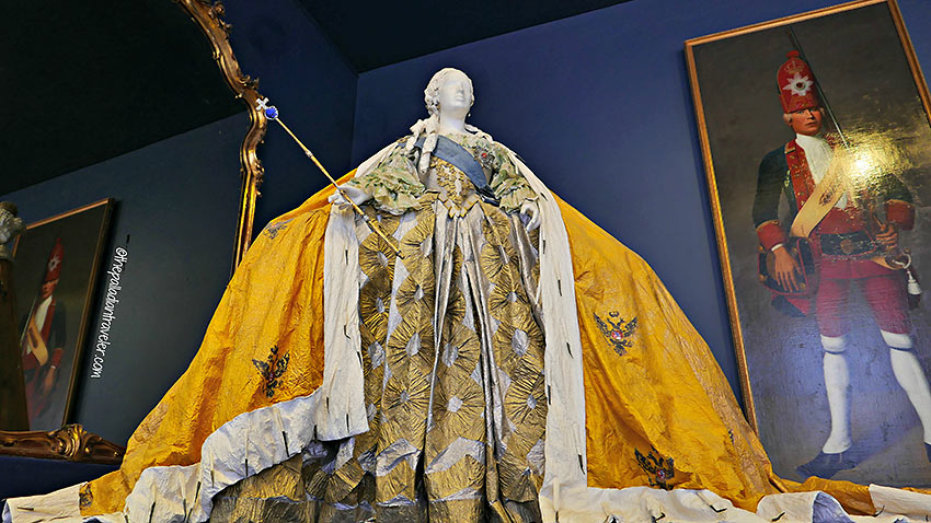 replica ballgown of Empress Elizabeth