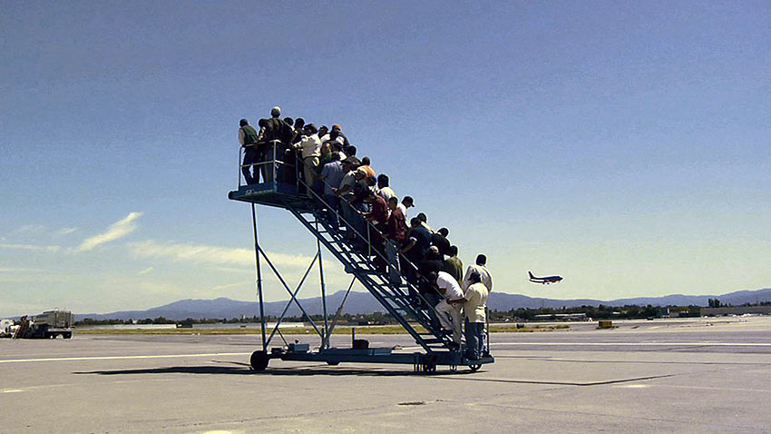waiting for the plane
