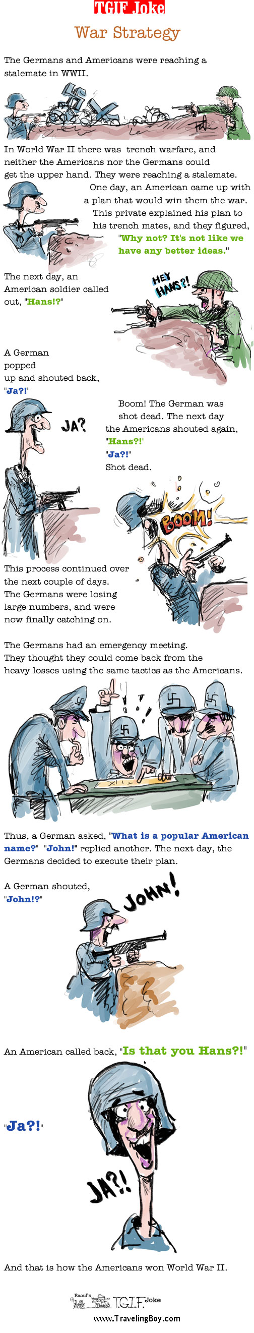 TGIF Joke of the Week: War Strategy
