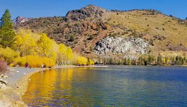 one of the lakes in June Lake