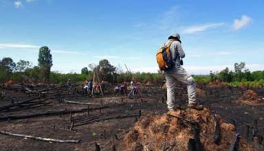 excavating at the Mahendraparvata site, Cambodia