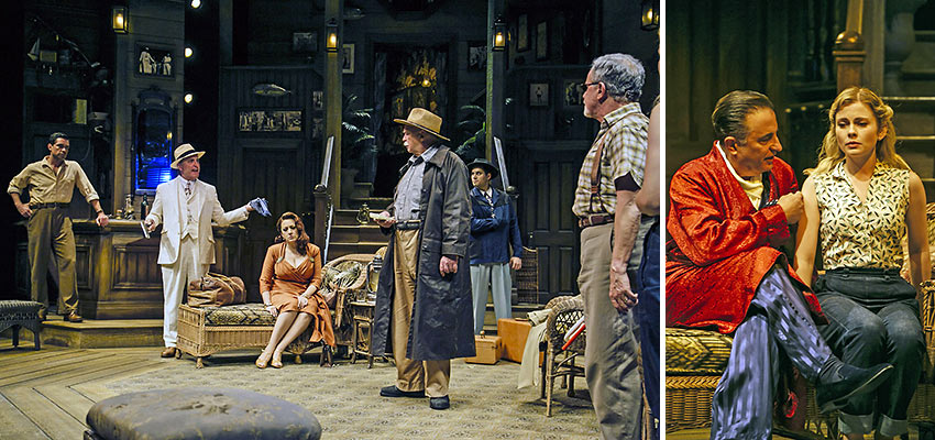 Andy Garcia and the cast of the play 'Key Largo'