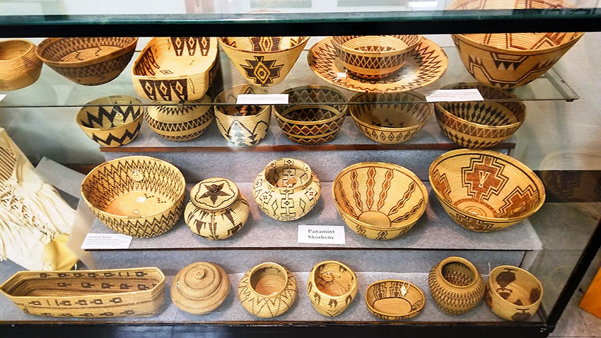 Paiute Shoshone basketry at the Eastern California Museum