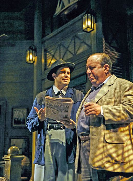 Stephen Borrello as Toots with Louis Mustillo as Curly