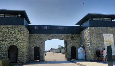 entrance to the Mauthausen Concentration Camp, Linz, Austria
