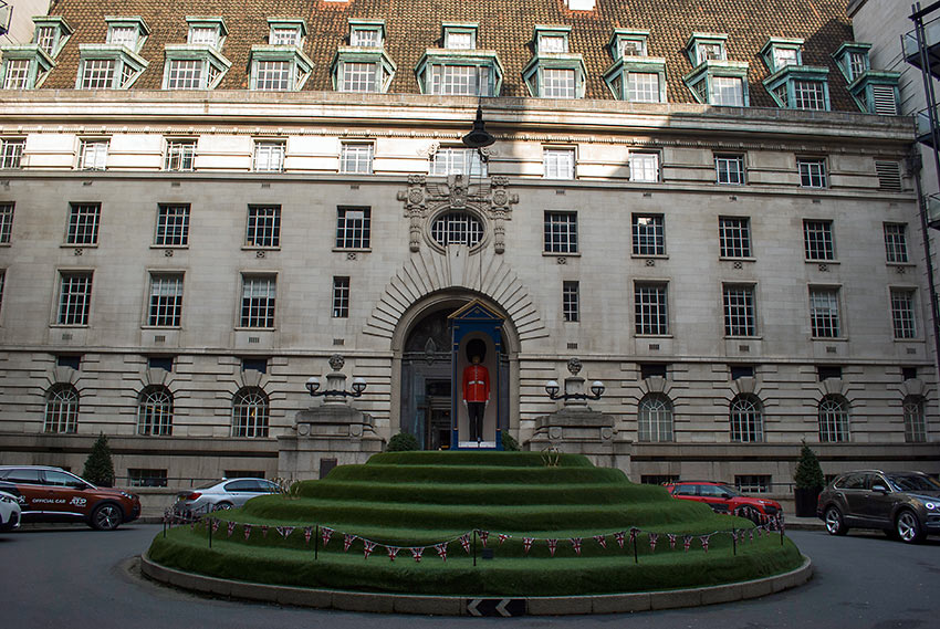 another view of the entrance to Marriott County Hall