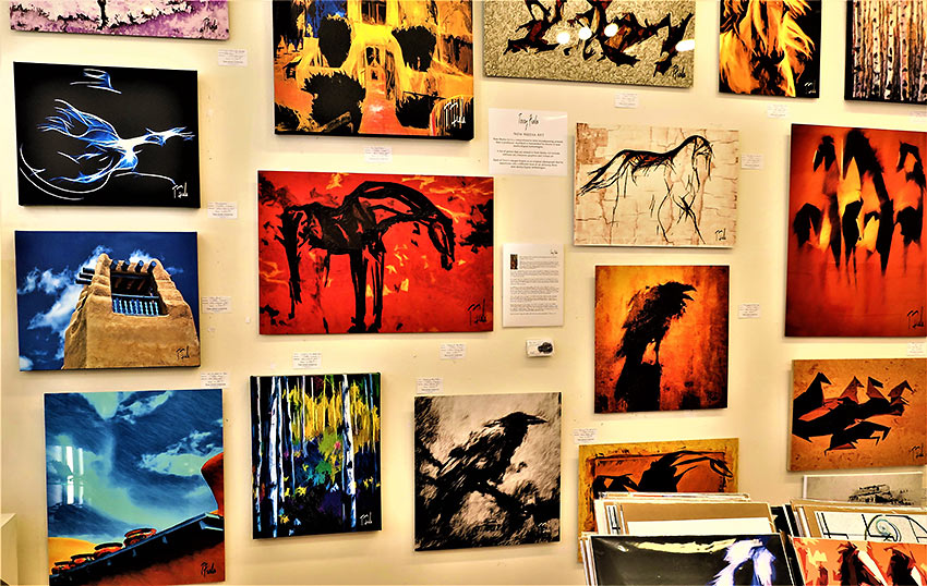 paintings on a wall, New Mexico